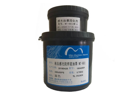 China Tinta para marcar ropa del PWB de la imagen líquida de la foto, máscara azul de la soldadura del color para el material multi del PWB de la capa proveedor