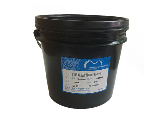 China Pantalla que imprime la exposición ULTRAVIOLETA de las lámparas del PWB del color azul curable ULTRAVIOLETA de la tinta que cura la máscara proveedor