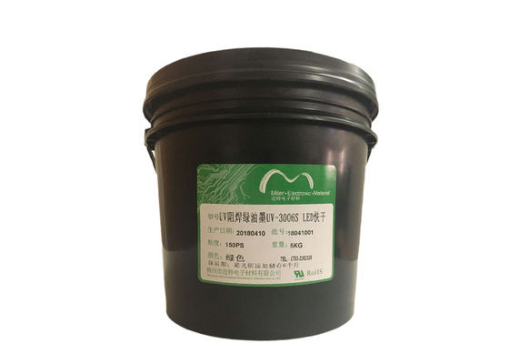 China Mediados de tinta curable ULTRAVIOLETA del PWB de la máscara de la soldadura del color verde con la alta adherencia proveedor