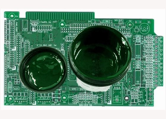 China El grabado de pistas de la placa de circuito de la impresión de la pantalla resiste la máscara verde de la soldadura de Photoimageable de la tinta proveedor